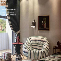 Striped window fabric printed cotton linen American sofa cover fabric Pillow Fabric Fields Garden Art Table Cloth Finished Fabric