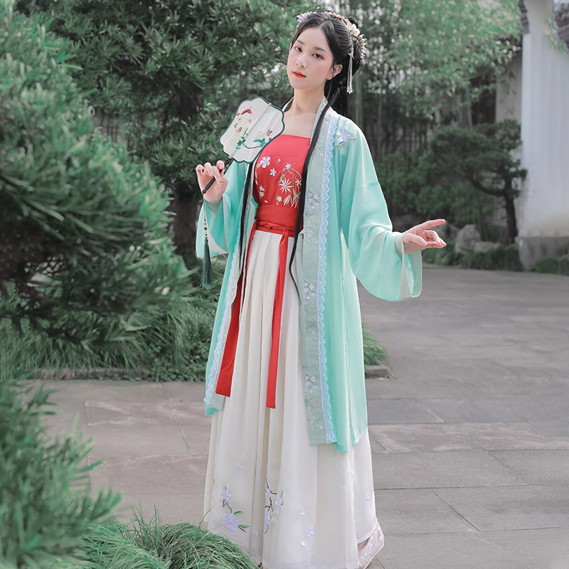 蝶妙语女正品原创采桑径里刺绣汉服 蝶妙语民族服装/舞台装