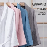 Хлопковый марлевый банный халат, демисезонное полотенце, пижама, увеличенная толщина