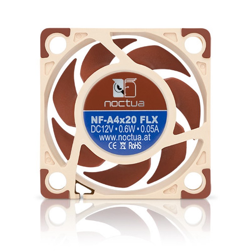 Noctua/猫头鹰NF-A4x20 A4x10 PWM FLX 12v5v机箱4cm散热电源风扇 - 图2