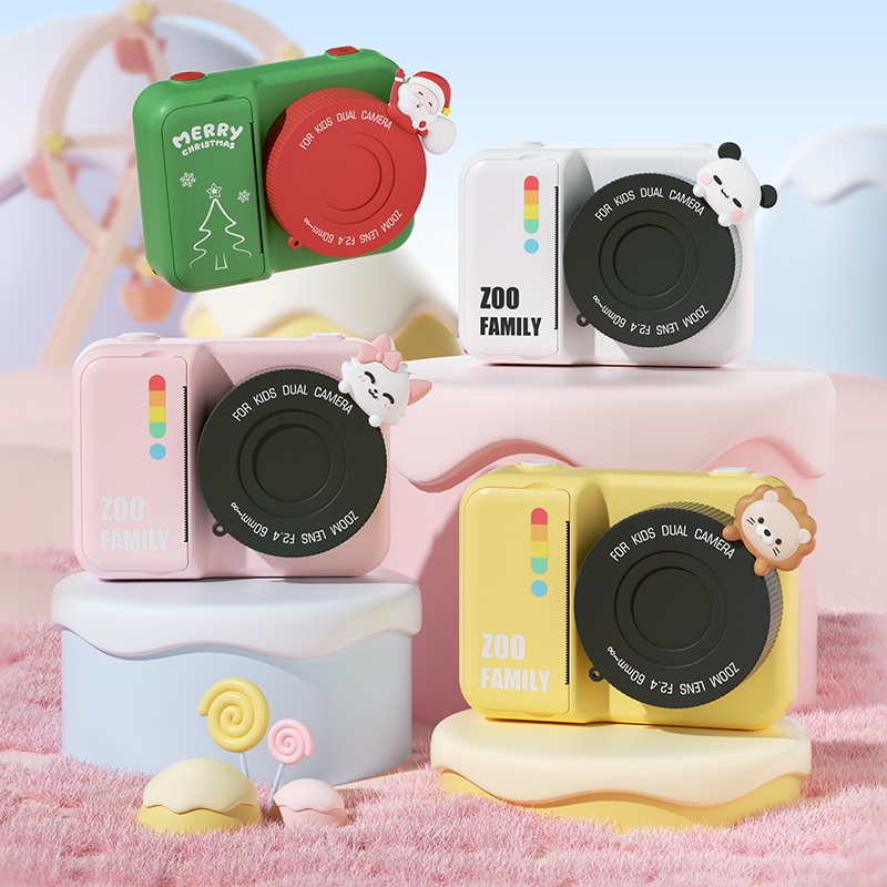 儿童相机可拍照可打印热敏纸数码学生拍立得六一节照相机玩具礼物-图2