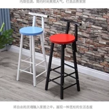 Бар стул молочной чай магазин с высоким содержанием брусного бара и стул домашний барный барный столик простые железные арт фронт настольный стол и стул