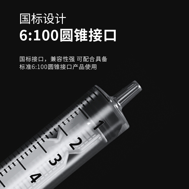 医用无菌直口注射器带针一次性1/2/5/10/20ml50毫升针筒一支包邮 - 图1