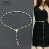 Mengslong beaded waist chain small fragrant sweater