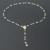 Mengslong beaded waist chain small fragrant sweater