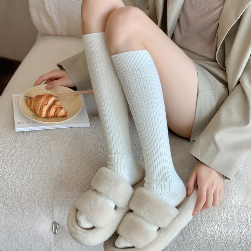 羊绒小腿袜子女中筒袜冬季加厚保暖miu风配靴子羊毛堆堆袜长筒袜,淘宝优惠券,粉丝福利购,淘宝优惠卷