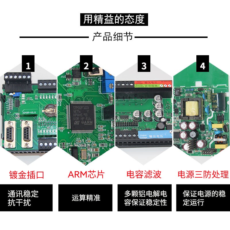 国产兼容西门子plc CPU224XP工控板 S7-200可编程控制器带模拟量-图1