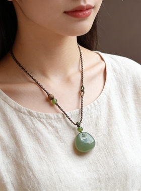 高档纯手工编织项链绳女可挂翡翠蜜蜡黄金玉石平安扣佛公吊坠挂绳