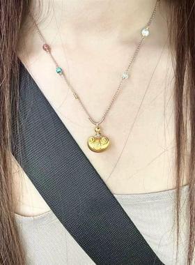 手工编织精致高档项链可调节女锁骨链可挂黄金锁包玉石佛牌吊坠绳