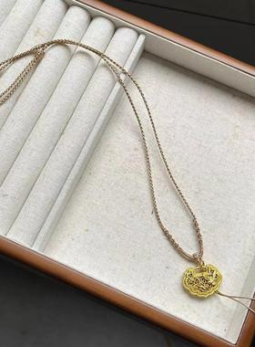 纯手工编制素绳简约百搭和田玉佛公金吊坠项链绳女细软挂绳可调节