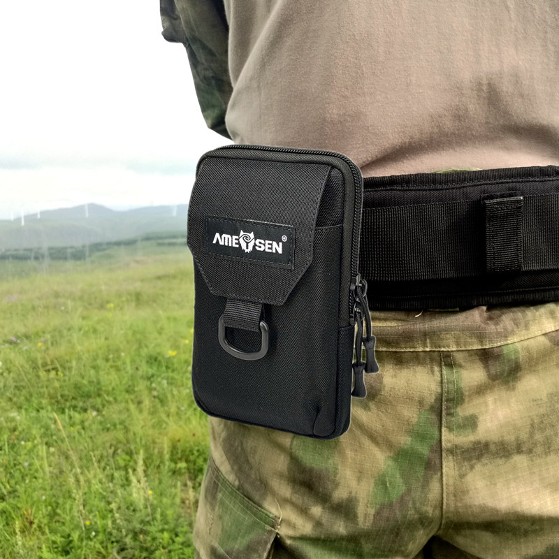 Mobile phone bag wearing belt running and sports work on construction site