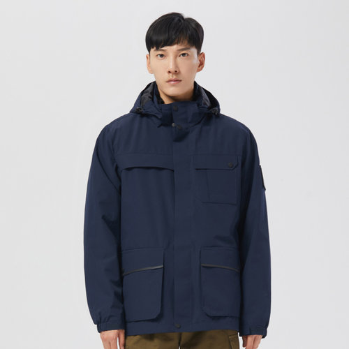 simboo冲锋衣男三合一可拆卸羽绒内胆保暖两件套女户外滑雪登山服 - 图1