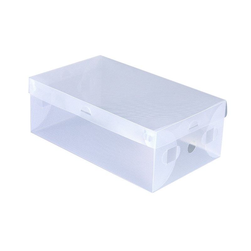 简易抽屉式折叠塑料透明鞋盒鞋子收纳盒单个装鞋神器鞋柜盒子-图0