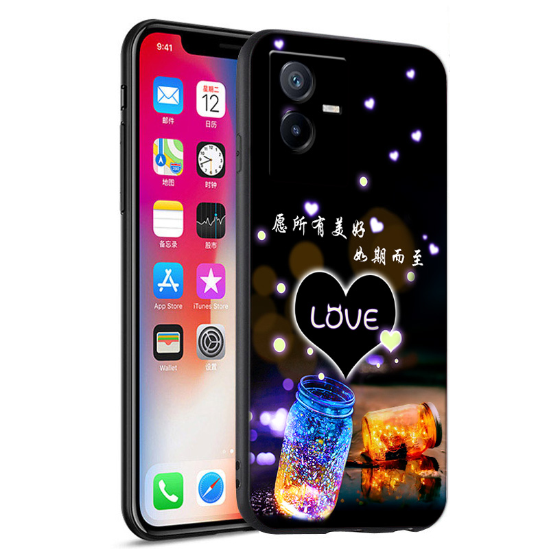 适用vivo T2x手机后盖壳硅胶卡通套V2188A背面防震壳包边套薄塑料机盖软外壳防护百搭软套简单保护柔精准 - 图3