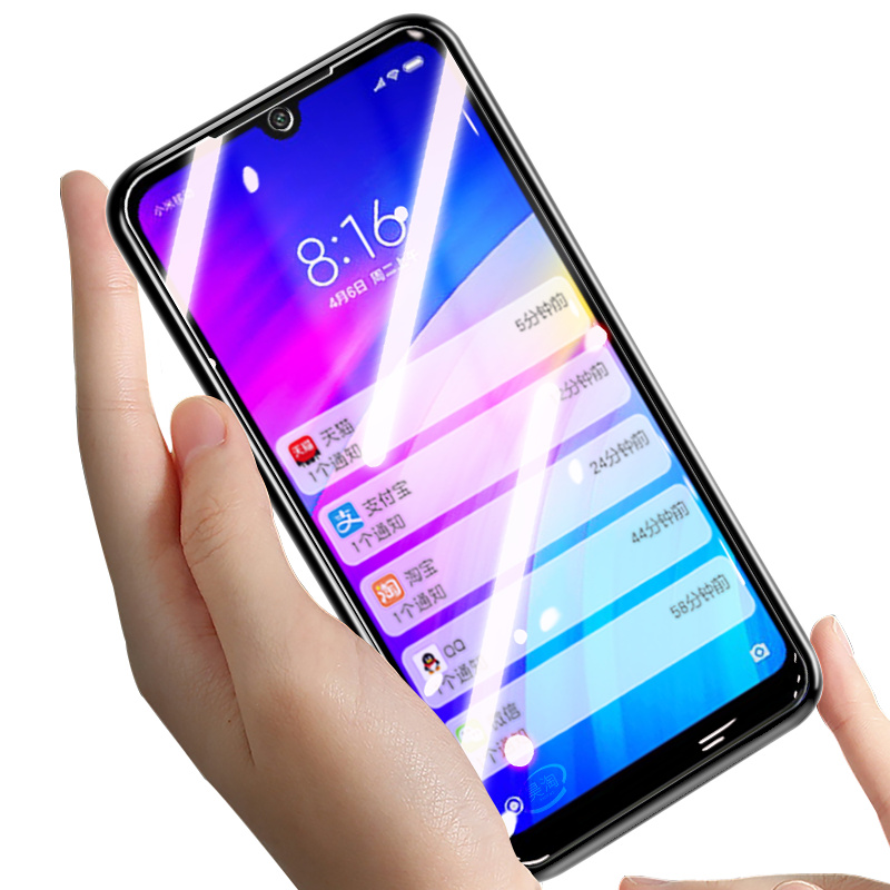适用红米7全屏钢化膜手机redmi7覆盖抗蓝光护眼hmi7高清透明M1810F6LE/LT米七手机rdem透明贴莫无白边保护摸-图3