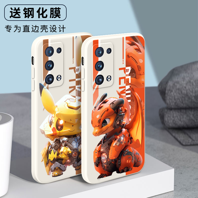 适用oppoReno6Pro+手机壳PENM00软胶0pp0Reno6pro+卡通机甲oporeno6pr0+防摔oppreno6por+直边opr保护套全包 - 图2