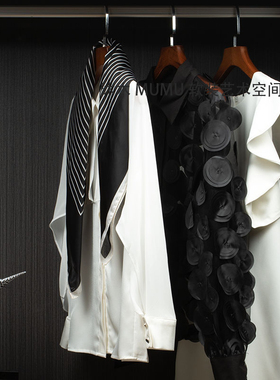 沐木软装品衣帽间套装组合黑白灰