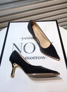 【高跟鞋女鞋】样板间衣帽间玄关鞋柜老花铆钉简约单鞋展厅陈列