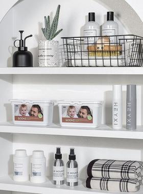 阳台柜摆件样板房卫生间洗衣房家政间收纳筐洗衣液真多肉装饰品