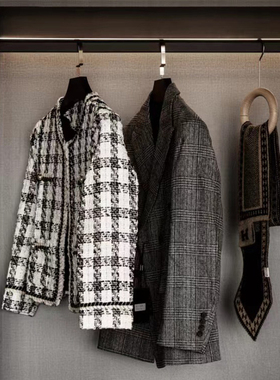 沐木设计样板房衣帽间女士衣柜小香风外套装饰摆件软装装饰品搭配