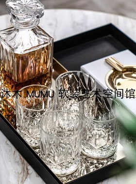 人造水晶轻奢风茶男士房装饰品