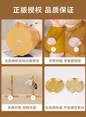 戴珍珠耳环少女入户玄关钥匙收纳托盘进门口鞋柜家居软装饰品摆件