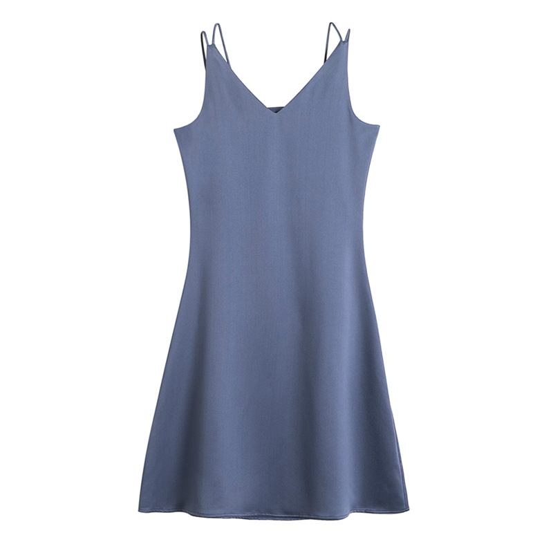 冰丝吊带睡裙2021年新款睡衣裙子 荷夕妍睡裙