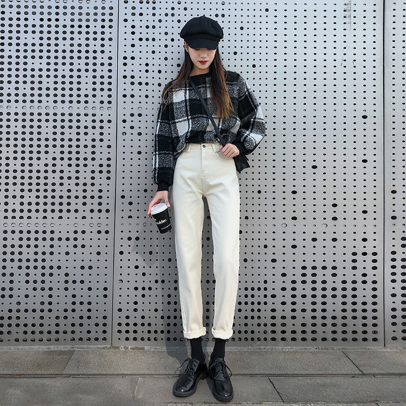 直筒宽松高腰显瘦百搭2020年牛仔裤 兮诺雪牛仔裤