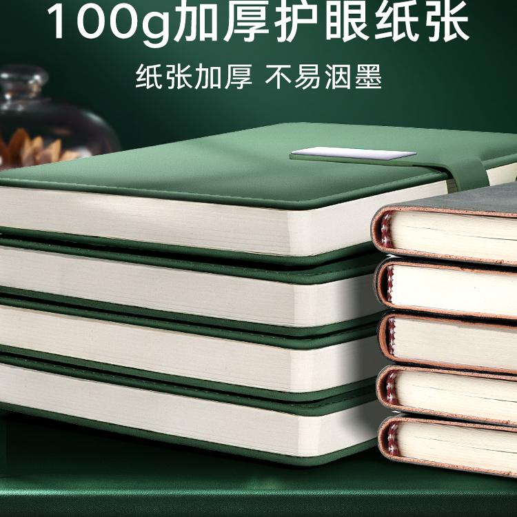 笔记本2025年日记本新款A5商务礼盒套装记事本子定制可印logo高颜值办公会议记录加厚日程手账本计划工作打卡