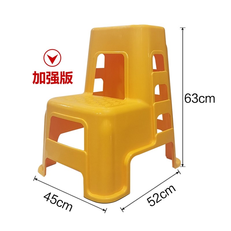 洗车凳子两步凳多功能梯凳家用加厚塑料台阶步梯高低脚踏登高凳子 - 图3