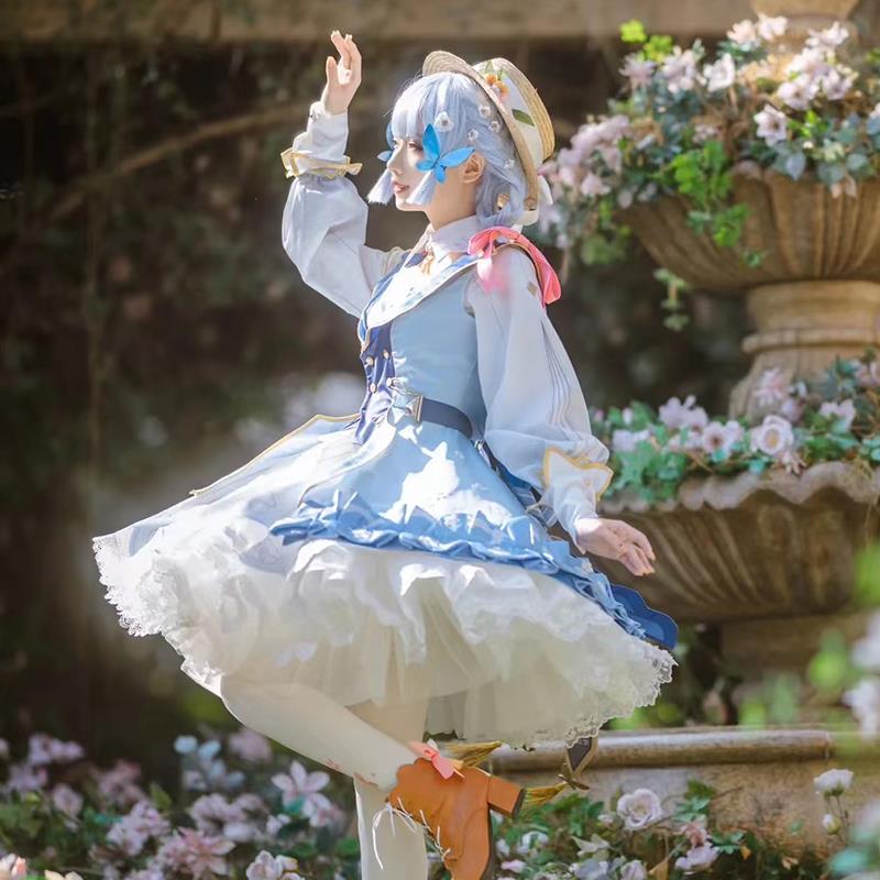 苏美纳原神cos服花时来信神里绫华cosplay服装女全套c服游戏假美-图0