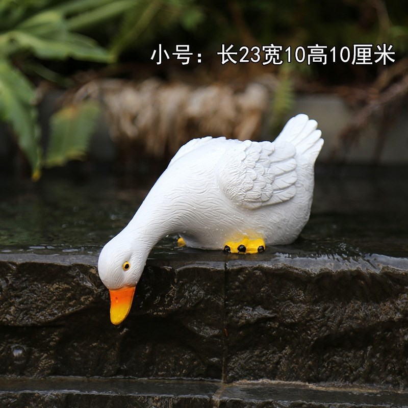 迷你摆件组合阳台小鱼池仿真工艺品造型鱼缸仿石山石流水喷泉-图2