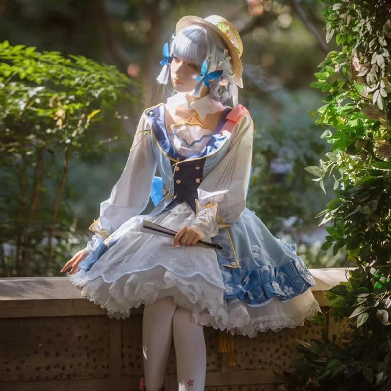 苏美纳原神cos服花时来信神里绫华cosplay服装女全套c服游戏假美-图3