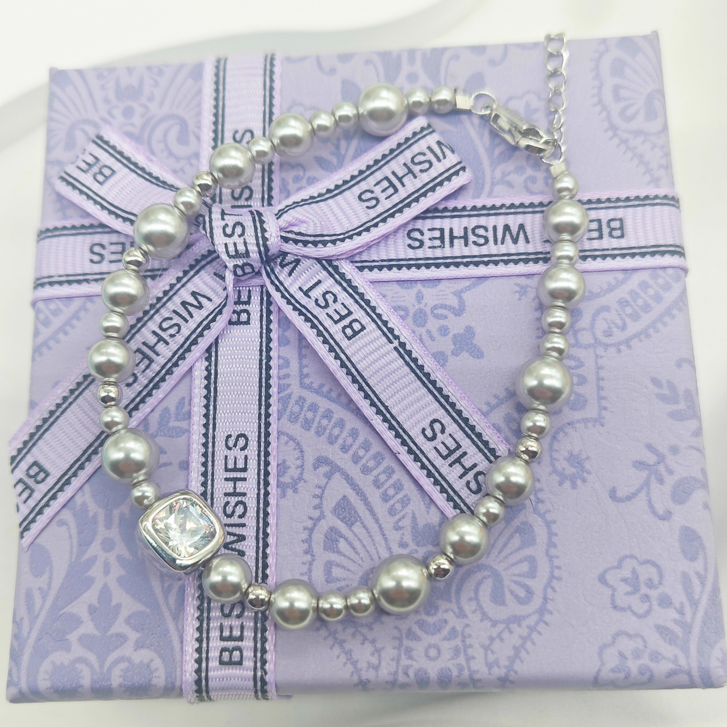 [新品]何家原厂气泡方糖手链轻奢925银优雅百搭时髦手饰生日礼物,淘宝优惠券,粉丝福利购,淘宝优惠卷