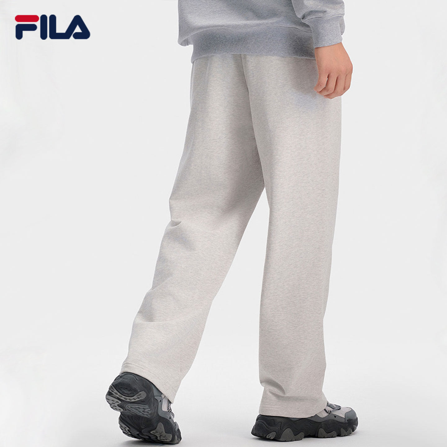FILA斐乐男士针织长裤2025秋季新款时尚100%纯棉舒适休闲直口裤子,淘宝优惠券,粉丝福利购,淘宝优惠卷