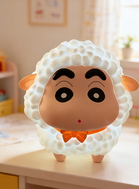蜡笔小新绵绵羊卡通桌面摆件
