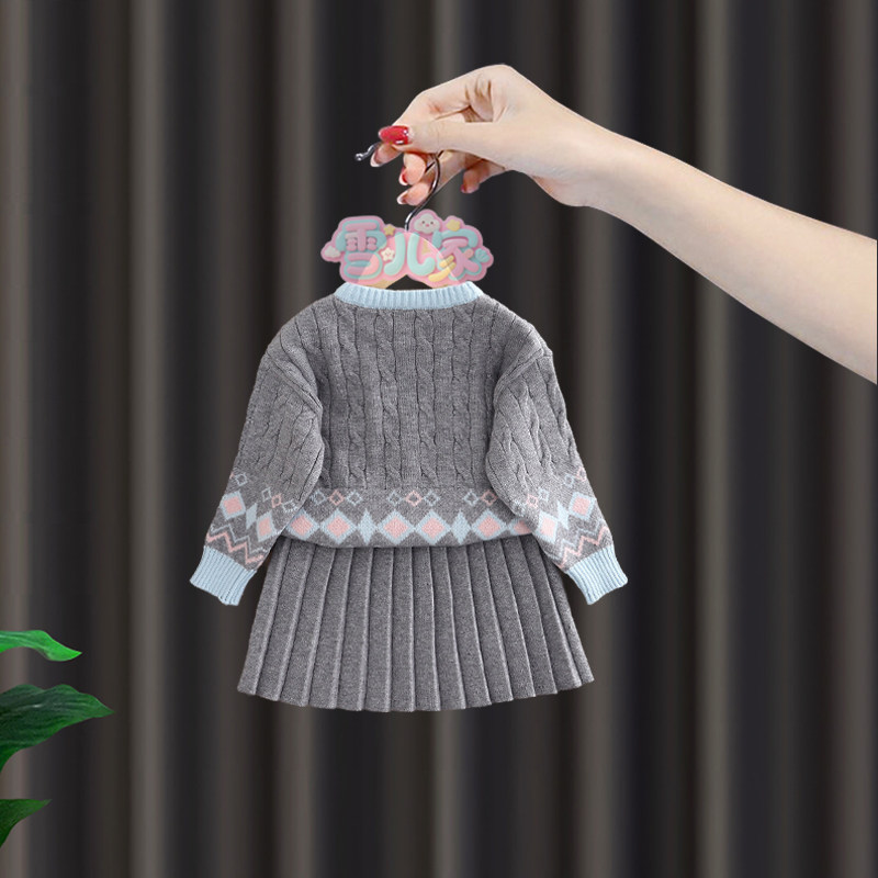女宝宝秋冬连衣裙女童朱迪兔子警官毛衣裙套装婴儿秋季洋气公主裙,淘宝优惠券,粉丝福利购,淘宝优惠卷