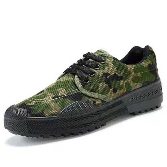 Beef tendon sole training shoes camouflage training shoes wear-resistant labor insurance