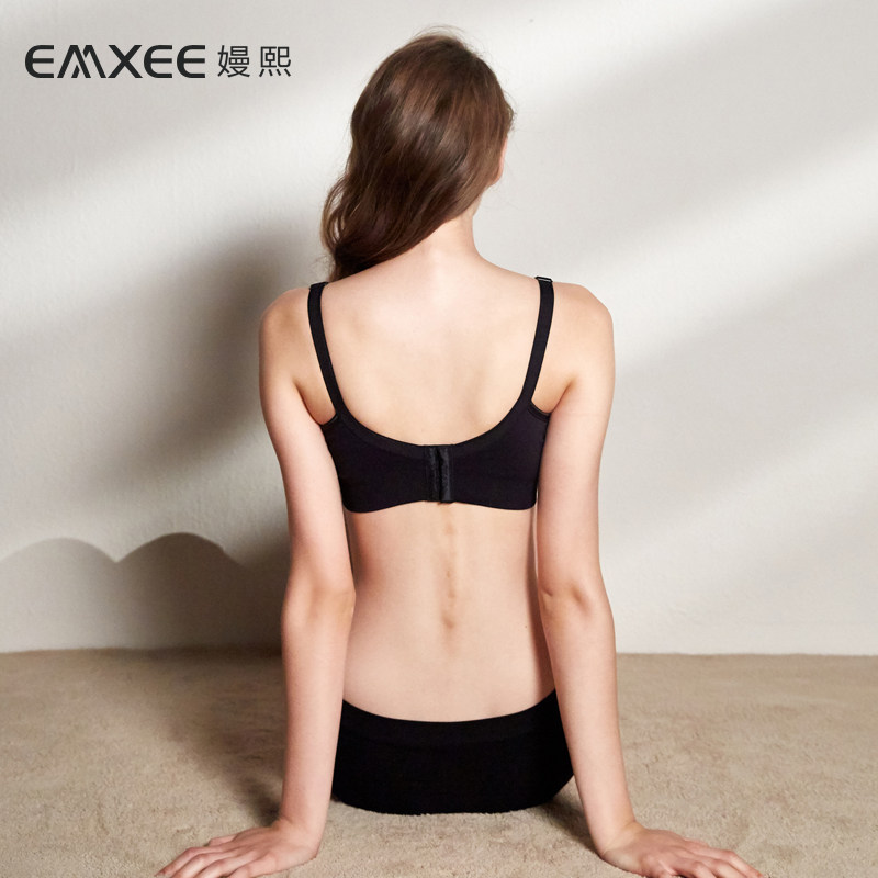 嫚熙哺乳夏季聚拢防下垂怀超薄文胸 嫚熙尚果沐哺乳文胸