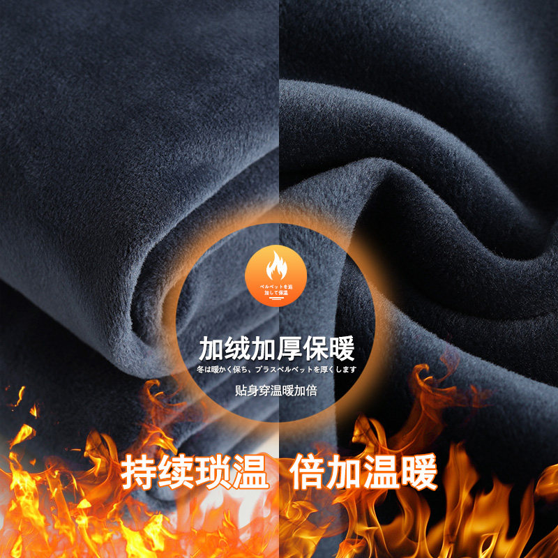 坠感金丝绒显瘦加绒秋冬新款阔腿裤 凌井颜休闲裤