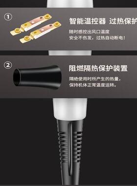 韩式德国电吹风机家用大功率蓝光发廊3000速干风力大负离子护发风