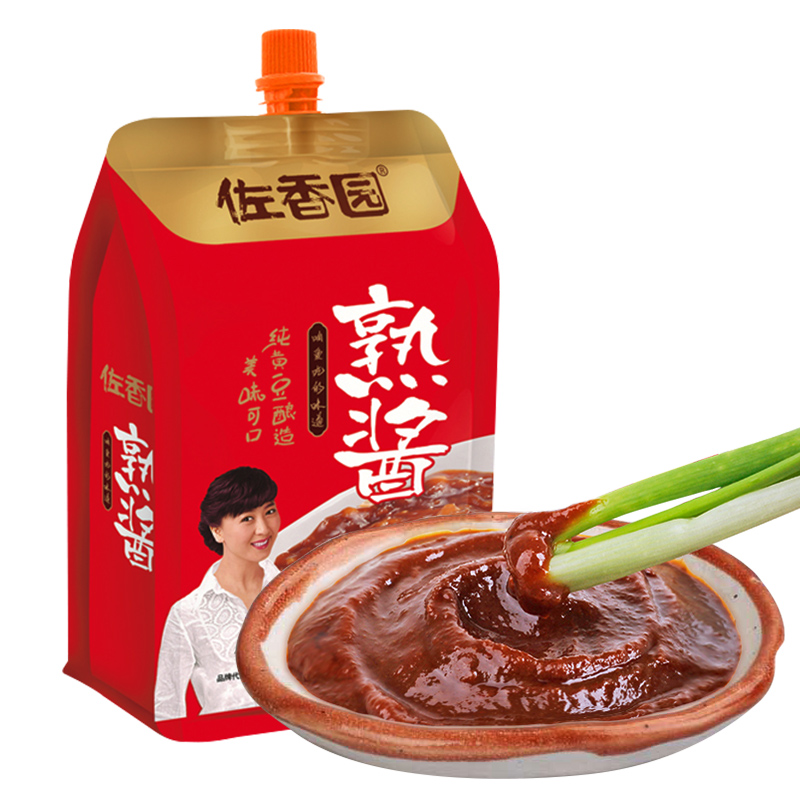 佐香园熟酱450g*5袋东北大酱黄豆酱即食调味豆酱拌面拌饭大葱蘸酱 - 图3