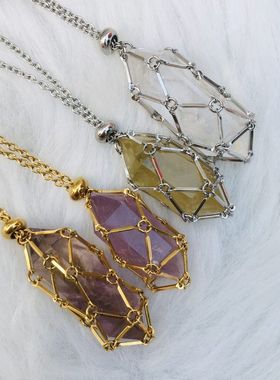 新款三棱棒立体设计天然水晶尖