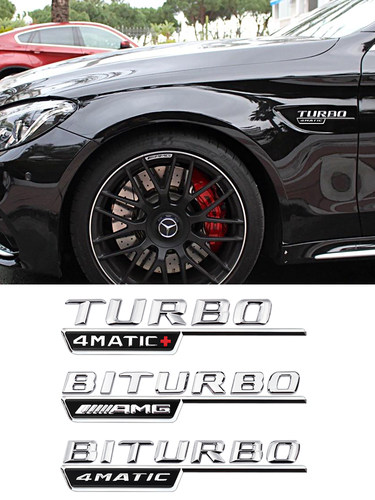 适用于奔驰C200L C260L CLA E300LAMG侧标E63S叶子板回力车标侧风 - 图1