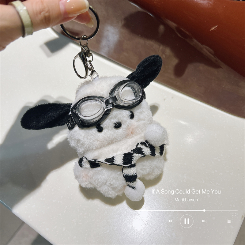 华为freeclip保护套秋冬毛绒帕恰狗Airpods4代保护套vivo tws4墨镜狗狗freebudspro3保护壳蓝牙耳机壳防冻7i - 图1