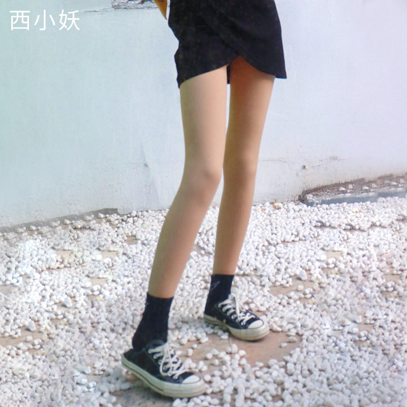 西小妖单层裸感冬加绒加厚打底袜 西小妖短袜/打底袜/丝袜/美腿袜