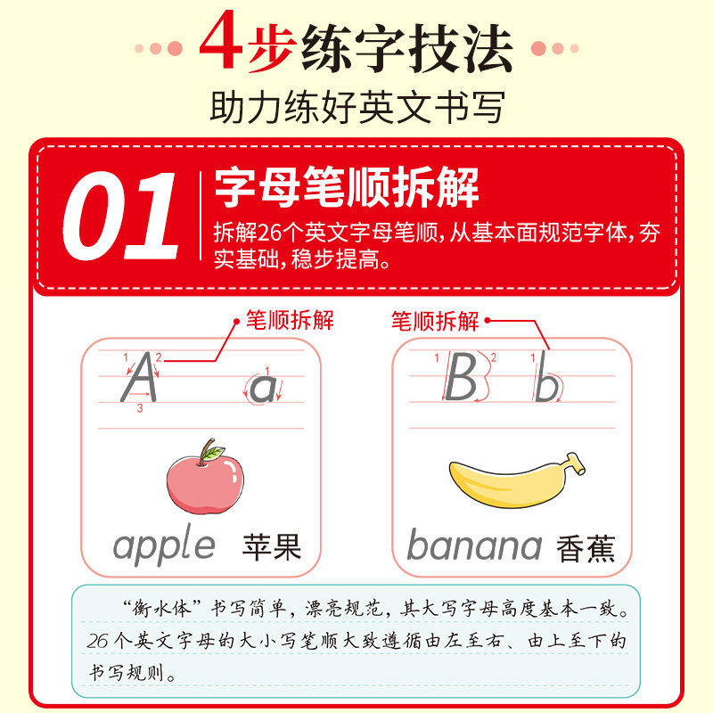 2026新版小学生英语同步练字帖人教版三四五六年级上下册同步英语练字帖同步语文英语练字帖每日一练写好中国字硬钢笔临摹正楷书