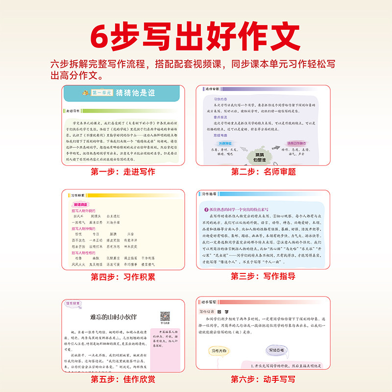 2026新版同步作文三年级四年级五年级六年级上册下册人教版小学语文同步课本写作技巧阅读理解专项训练作文书优秀满分范文素材荣恒