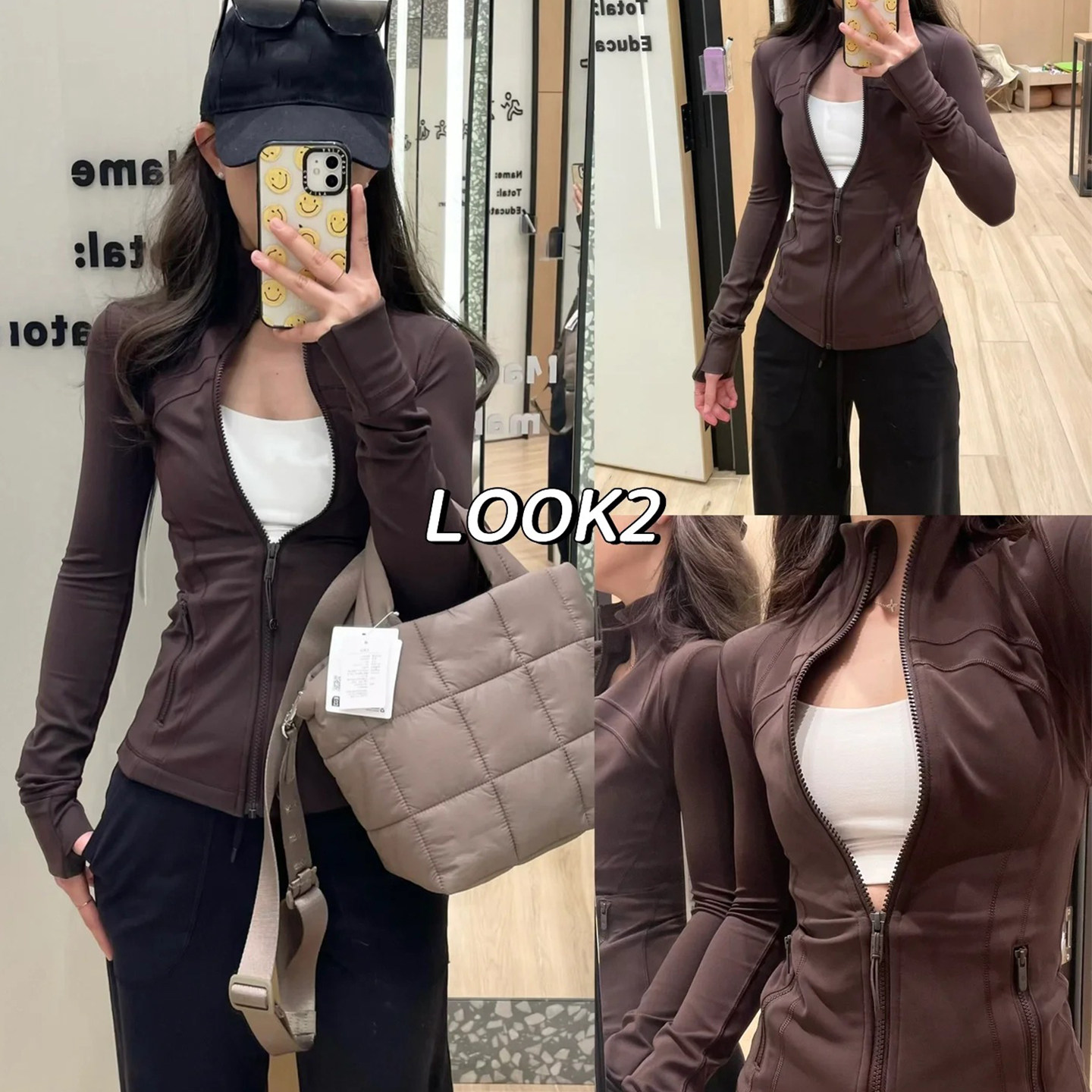 25冬款Def健身服长袖上衣磨毛全拉链立领开衫瑜伽外套女运动茄克,淘宝优惠券,粉丝福利购,淘宝优惠卷