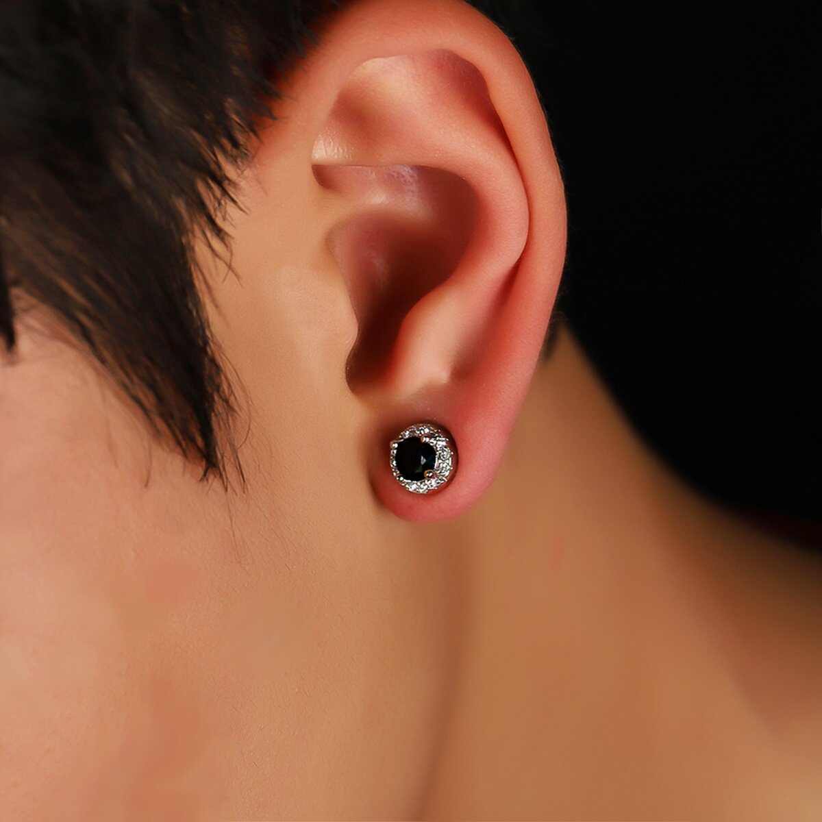 磁吸耳夹男锆石免打孔抗过敏个性轻奢百搭复古无需耳洞耳饰女简约 - 图2